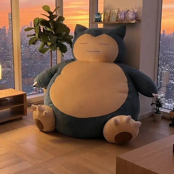 Blue Plush Bean Bag