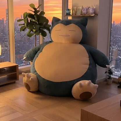Blue Plush Bean Bag