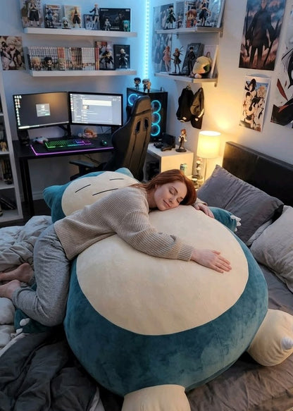 Blue Plush Bean Bag