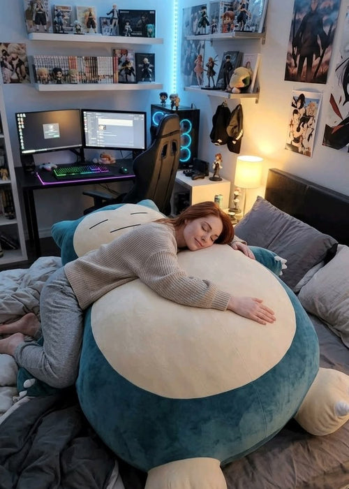 Blue Plush Bean Bag