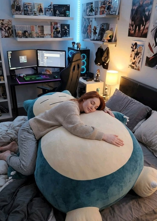 Blue Plush Bean Bag