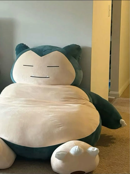 Blue Plush Bean Bag